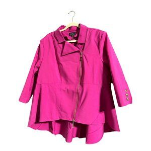 MODX Women's High Low Blazer Jacket 3/4 Sleeve Plus Size 2X NWOT